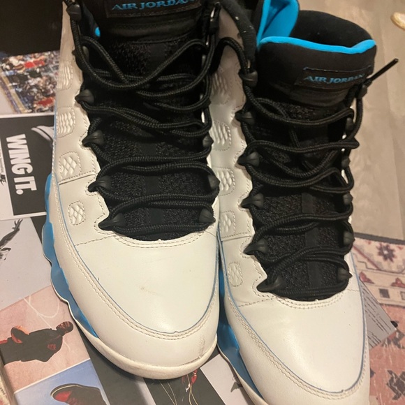 Jordan 9 Retro "Powder Blue" trainers in great condition - Picture 5 of 7